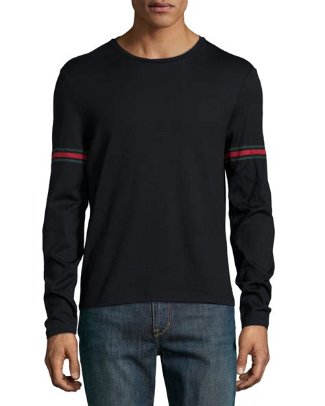 mens long sleeve gucci shirt|Gucci long sleeve shirt men's.